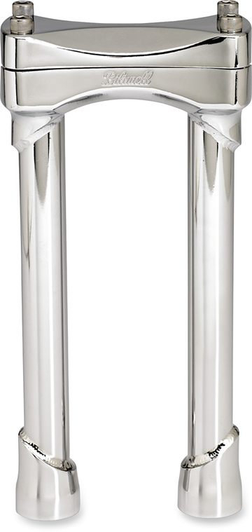 BILTWELL Murdock Handlebar Risers - 10" - Chrome 6403-105-10