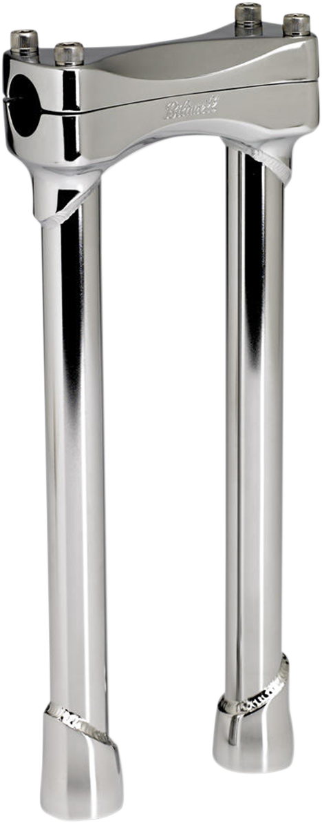 BILTWELL Murdock Handlebar Risers - 12" - Chrome 6403-105-12