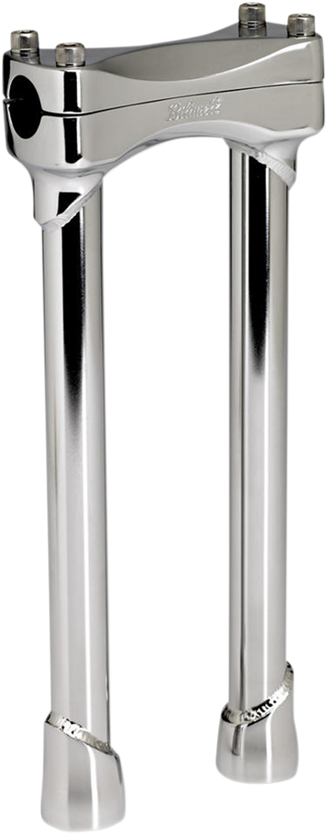 BILTWELL Murdock Handlebar Risers - 12" - Chrome 6403-105-12