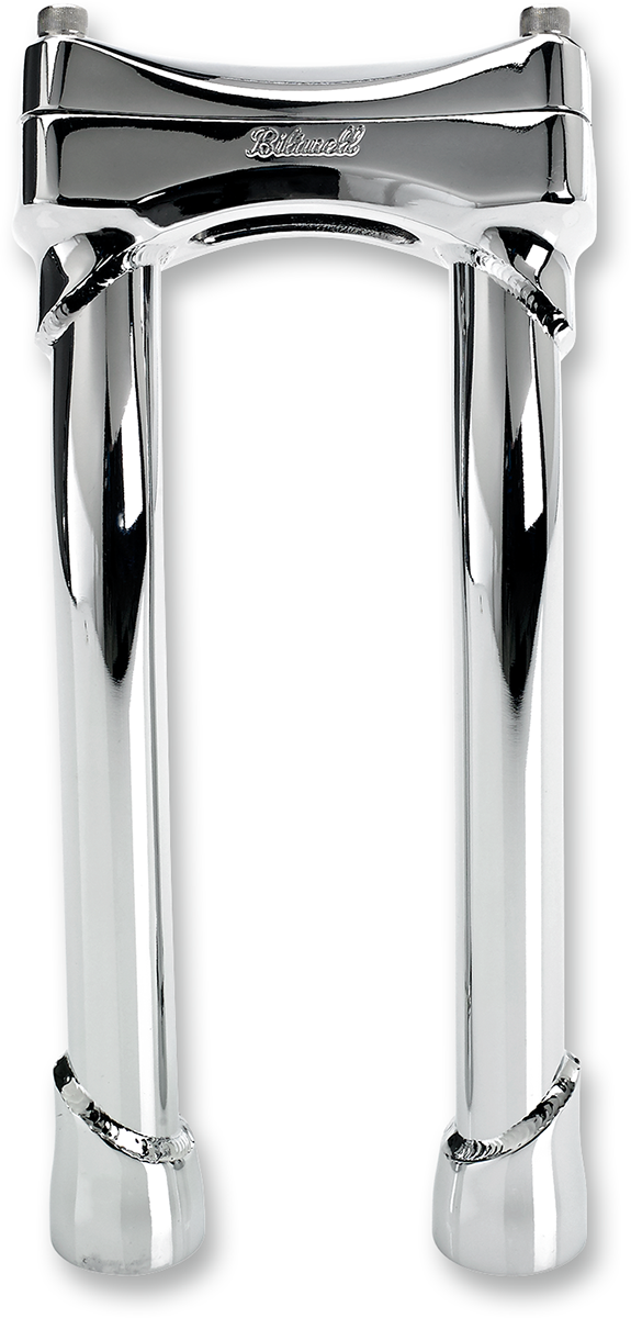 BILTWELL Murdock Handlebar Risers - Pullback - 10" - Chrome 6404-105-10