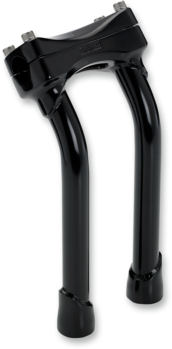 BILTWELL Murdock Handlebar Risers - Pullback - 10" - Black 6404-201-10