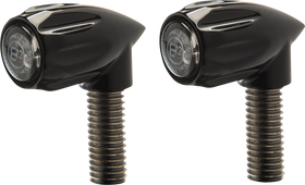 KODLIN USA 3-1 Bullet Rear Indicator Lights - Grooved - Black K68461