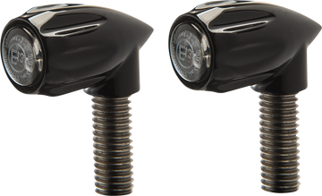 KODLIN USA 3-1 Bullet Rear Indicator Lights - Grooved - Black K68461