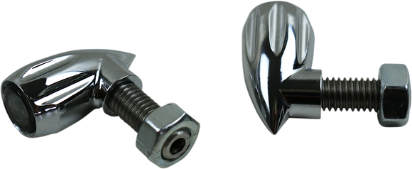 KODLIN USA 3-1 Bullet Rear Indicator Lights - Grooved - Chrome K68462
