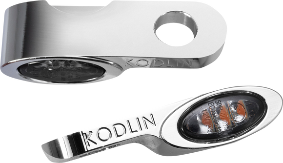 KODLIN USA Turn Signal w/ Running Light - Universal - Chrome K68511