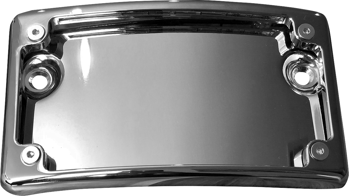 KODLIN USA License Plate Mount - Curved - Chrome KUS20101