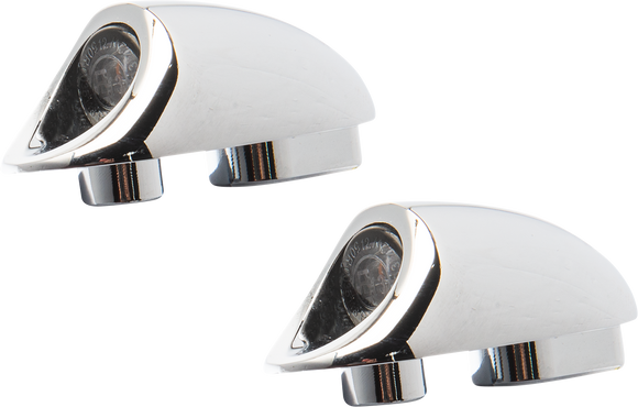 KODLIN USA 3-1 Mini Fender Strut Indicator Lights - Chrome K68490