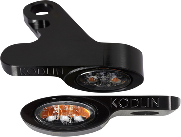 KODLIN USA LED 2-1 Front Turn Signal w/ Running Light - Black K68500