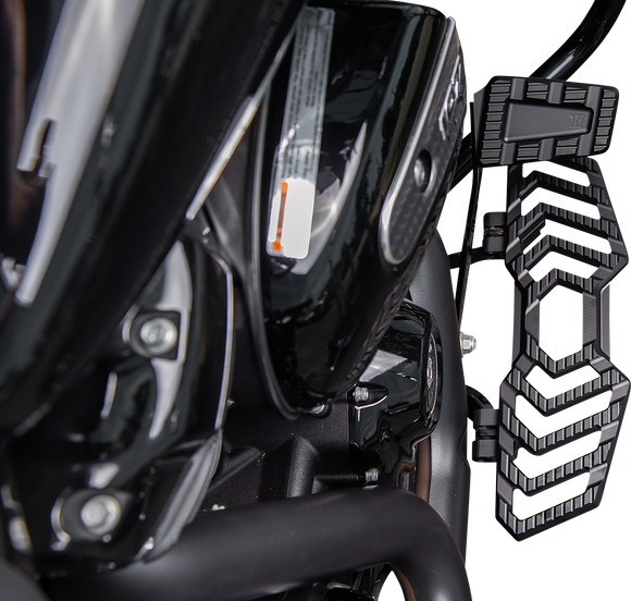 KODLIN USA Trackboard Brake Pedal Pad - Aluminum - Black K73242