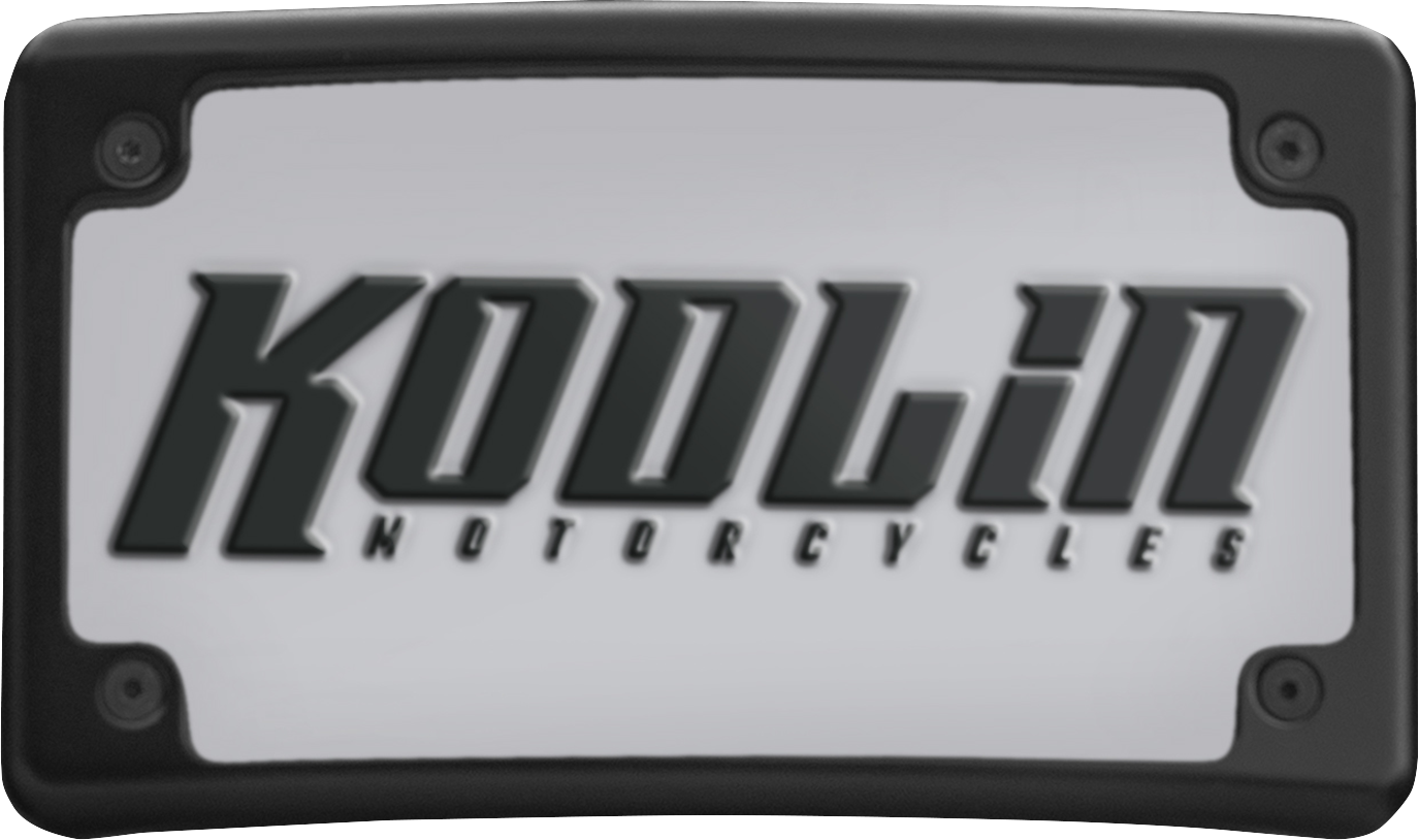 KODLIN USA License Plate Mount - Curved - Black KUS20100