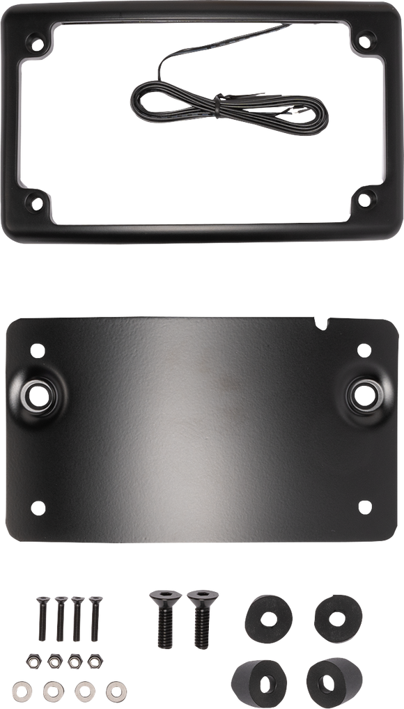 KODLIN USA License Plate Mount - Curved - Black KUS20100
