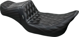 LE PERA Tailwhip Daddy Long Legs Seat - Double Diamond - Black - Touring '08-'24 LK-587DLDD