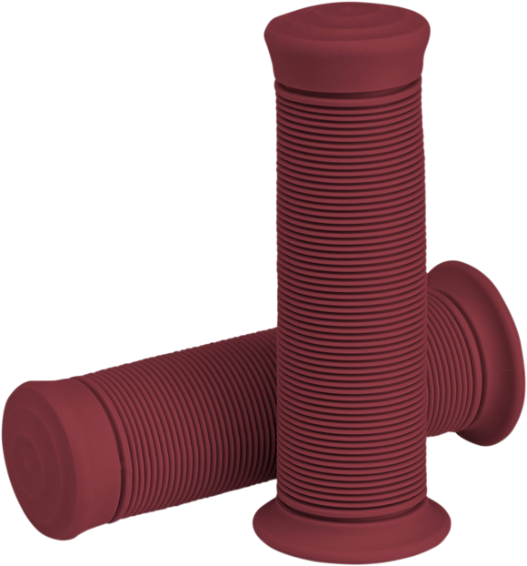 BILTWELL Kung Fu Grips - 1" - Oxblood 6701-0301