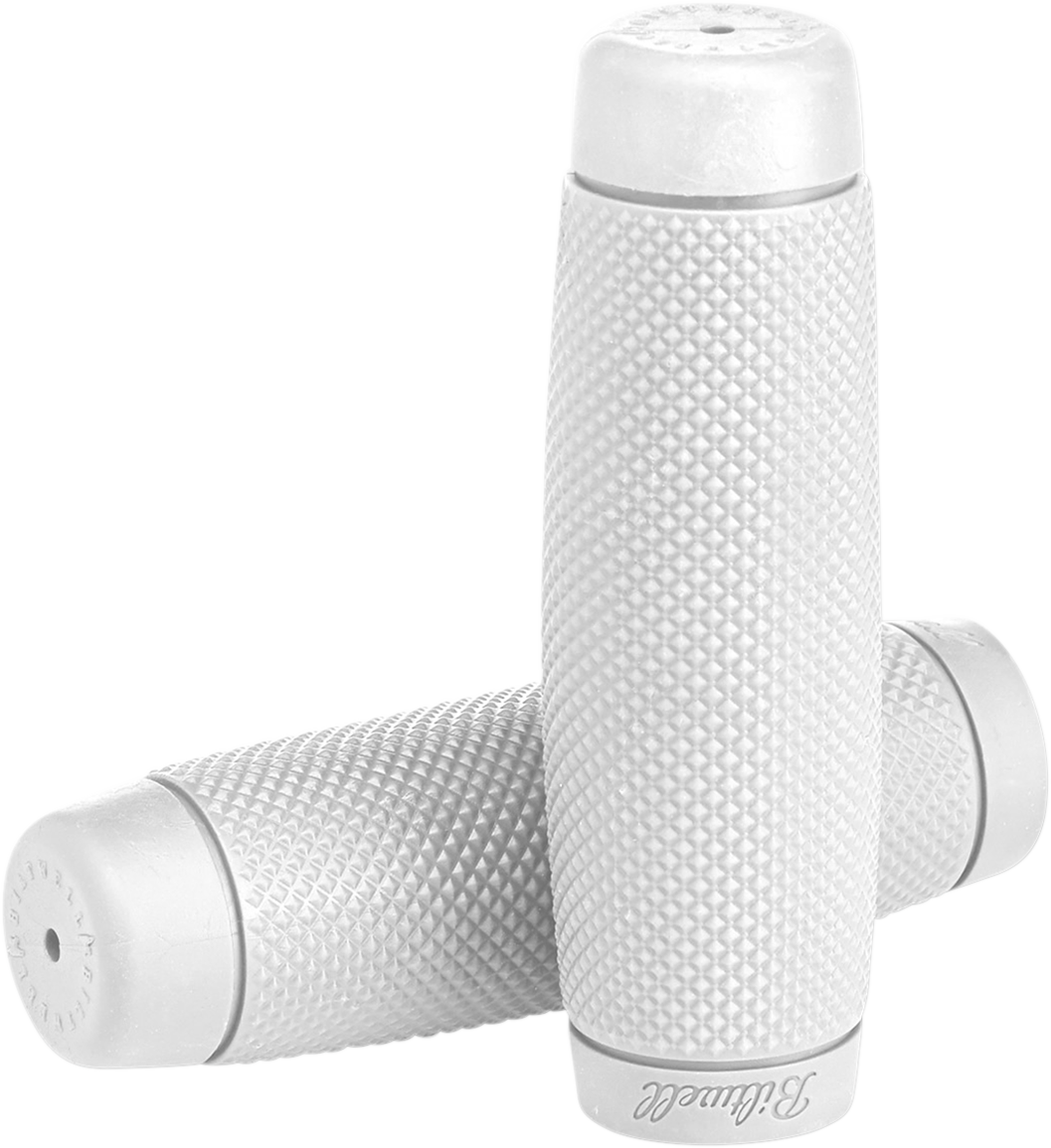BILTWELL Recoil Bar Grips - 1" - White 6703-0201