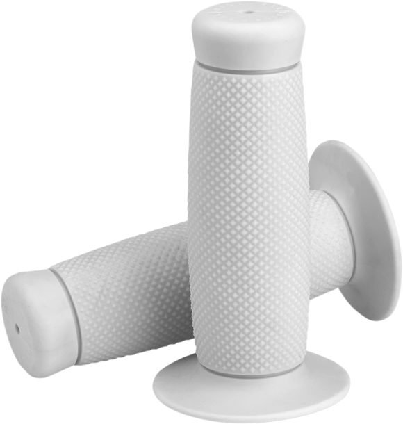 BILTWELL Renegade Bar Grips - 1" - White 6704-0201