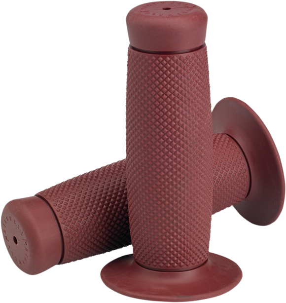 BILTWELL Renegade Bar Grips - 1" - Oxblood 6704-0301