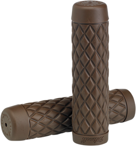 BILTWELL Torker Grips - 1" - Chocolate 6705-0401