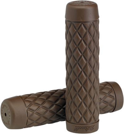BILTWELL Torker Grips - 1" - Chocolate 6705-0401