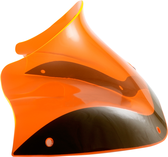 KLOCK WERKS Kolor Flare* Windshield - 8" - Orange Ice - FLTR KWW-01-0623