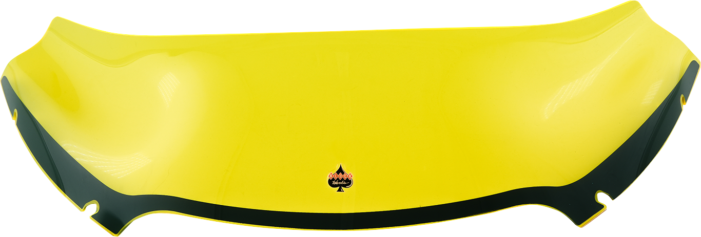 KLOCK WERKS Kolor Flare* Windshield - 6" - Yellow Ice - FLTR KWW-01-0629