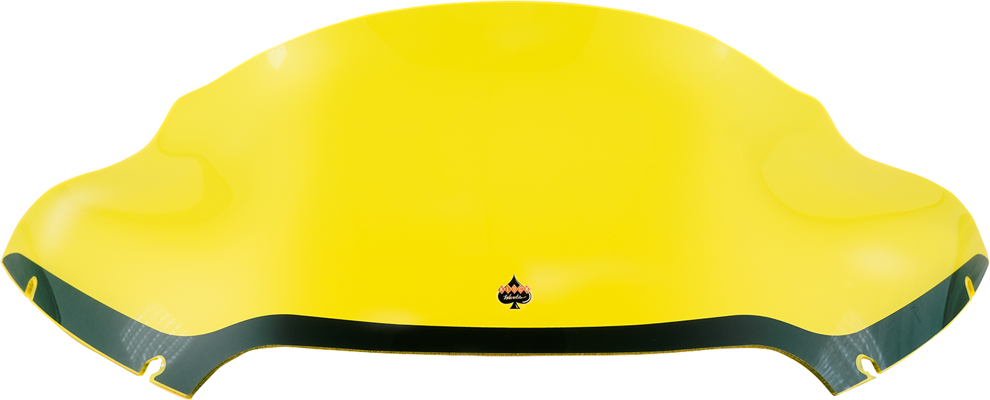 KLOCK WERKS Kolor Flare* Windshield - 9" - Yellow Ice - FLTR KWW-01-0634
