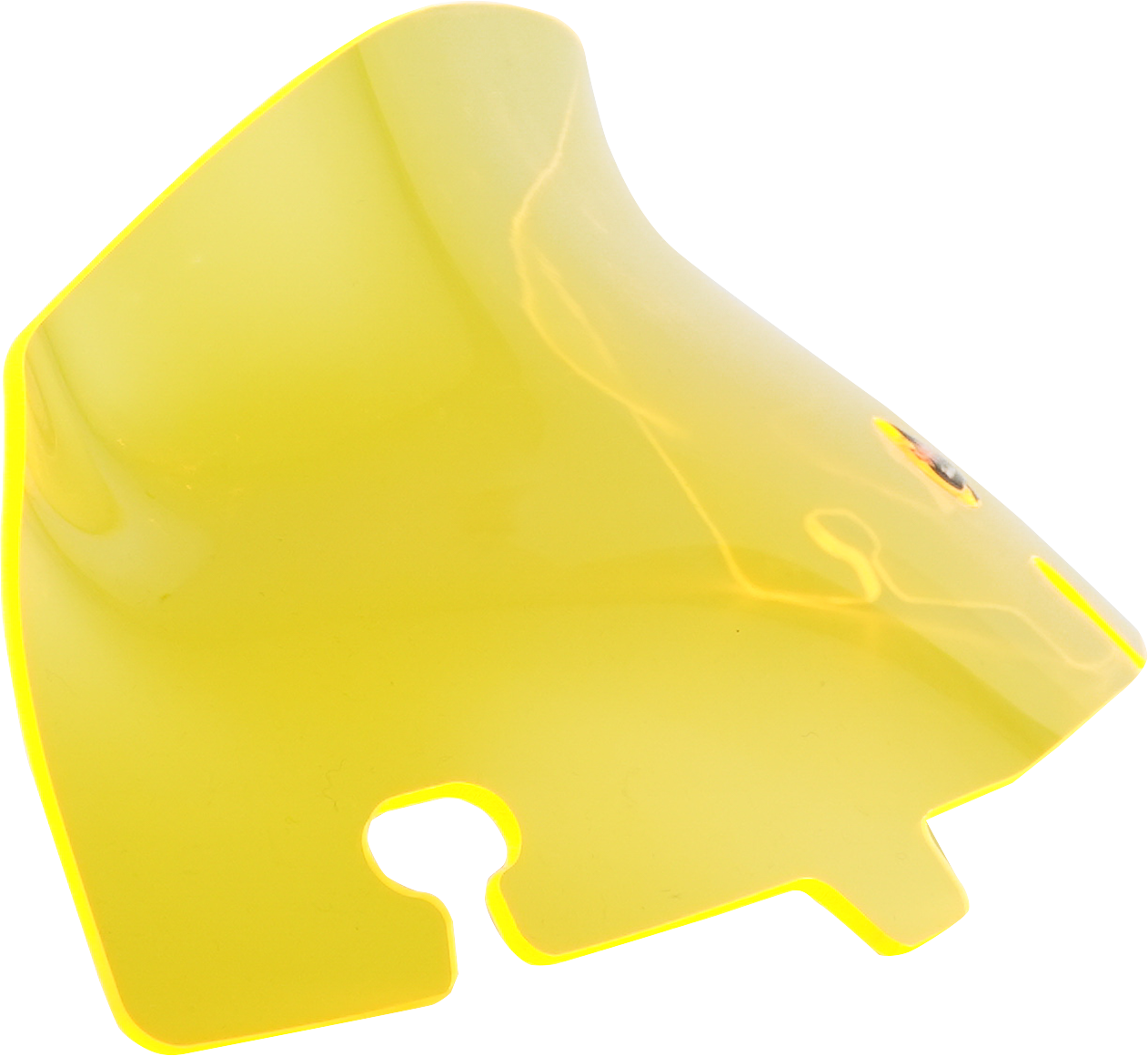 KLOCK WERKS Kolor Flare* Windshield - 4" - Yellow Ice - FLH KWW-01-0649