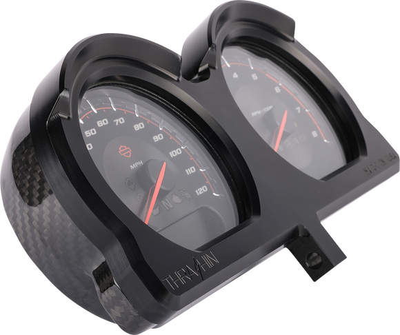 THRASHIN SUPPLY CO. Gauge Relocation Kit - Black TSC-2707-1