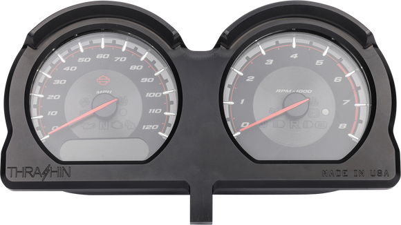 THRASHIN SUPPLY CO. Gauge Relocation Kit - Black TSC-2707-1