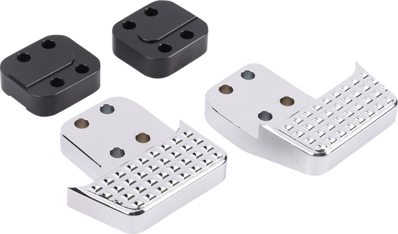 THRASHIN SUPPLY CO. Apex Floorboard Tail Extension with 1/2" Lift Kit - Chrome TSC-2212-3