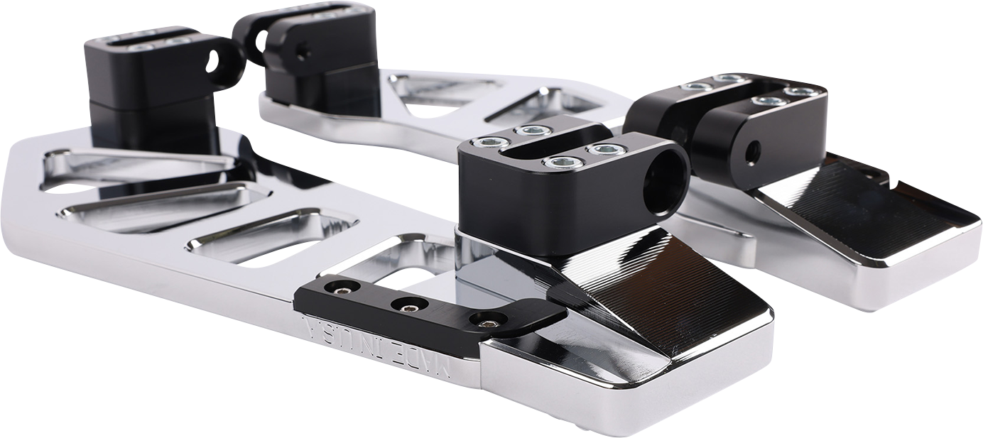THRASHIN SUPPLY CO. Apex Floorboard Tail Extension with 1/2" Lift Kit - Chrome TSC-2212-3