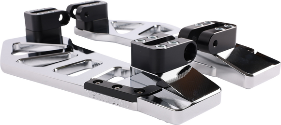 THRASHIN SUPPLY CO. Apex Floorboard Tail Extension with 1/2" Lift Kit - Chrome TSC-2212-3