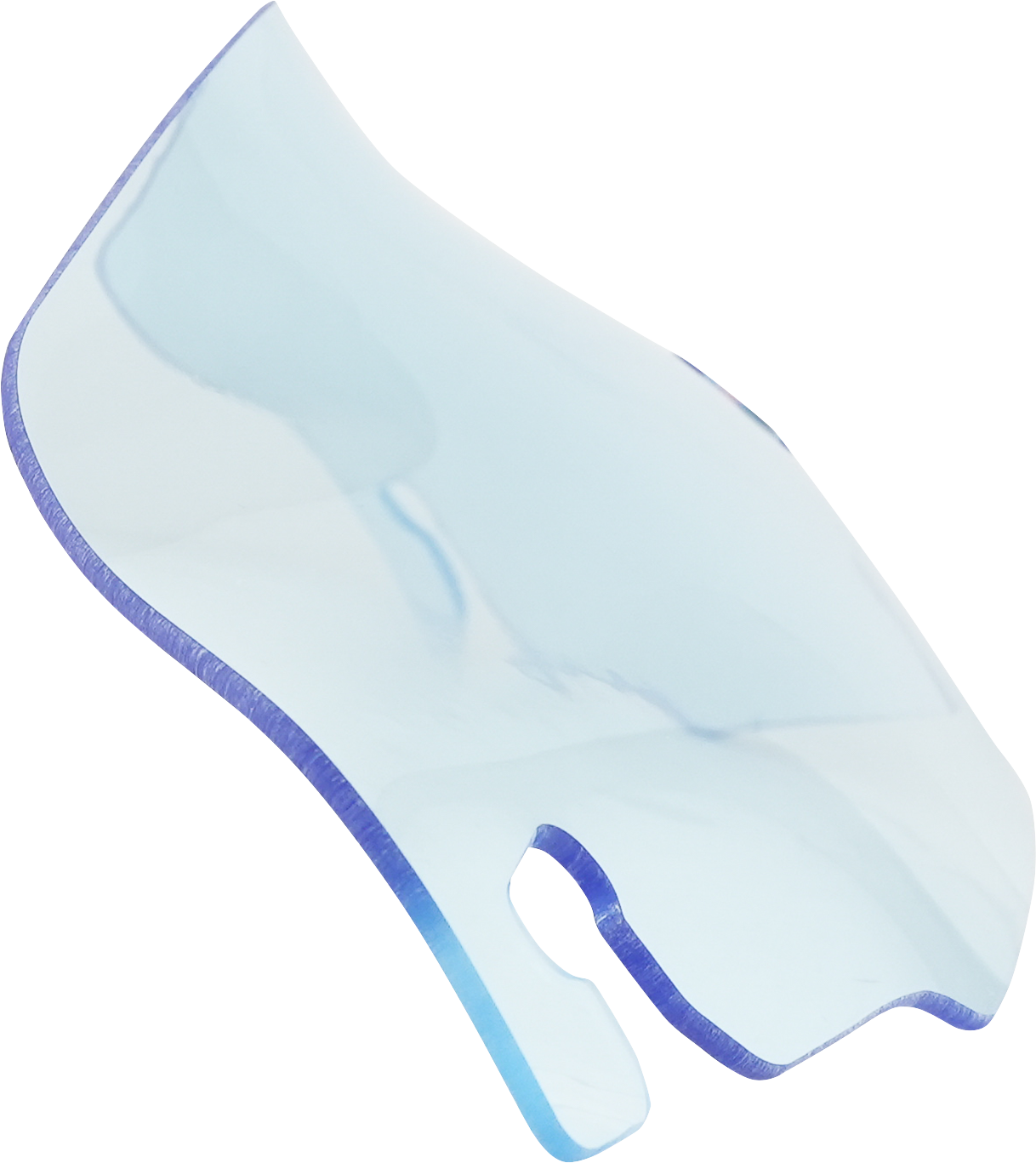 KLOCK WERKS Kolor Flare* Windshield - 3-1/2" - Blue Ice - FLR KWW-01-0657