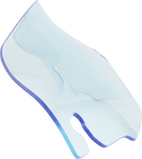 KLOCK WERKS Kolor Flare* Windshield - 3-1/2" - Blue Ice - FLR KWW-01-0657