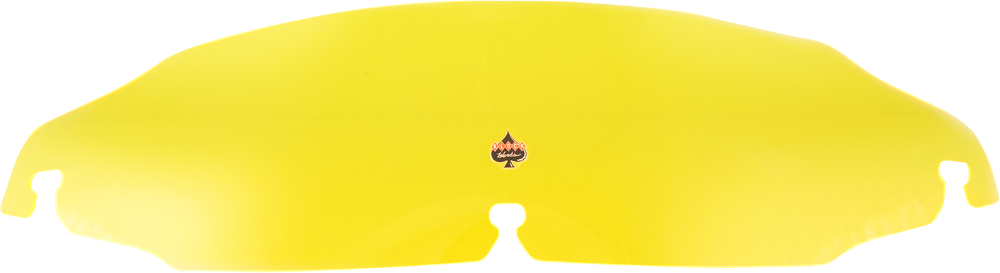 KLOCK WERKS Kolor Flare* Windshield - 3-1/2" - Yellow Ice - FLR KWW-01-0654