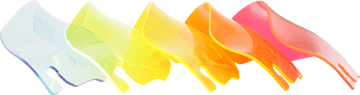 KLOCK WERKS Kolor Flare* Windshield - 3-1/2" - Orange Ice - FLR KWW-01-0653