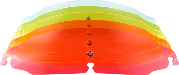 KLOCK WERKS Kolor Flare* Windshield - 3-1/2" - Orange Ice - FLR KWW-01-0653