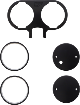SLYFOX Gauge Mount - Dual - Black TM-SLY26