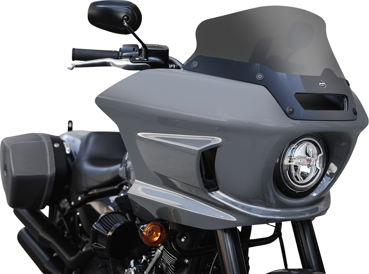 KLOCK WERKS Flare* Windshield - 6" - Dark Smoke - FXLRST KWW-02-0607-DS