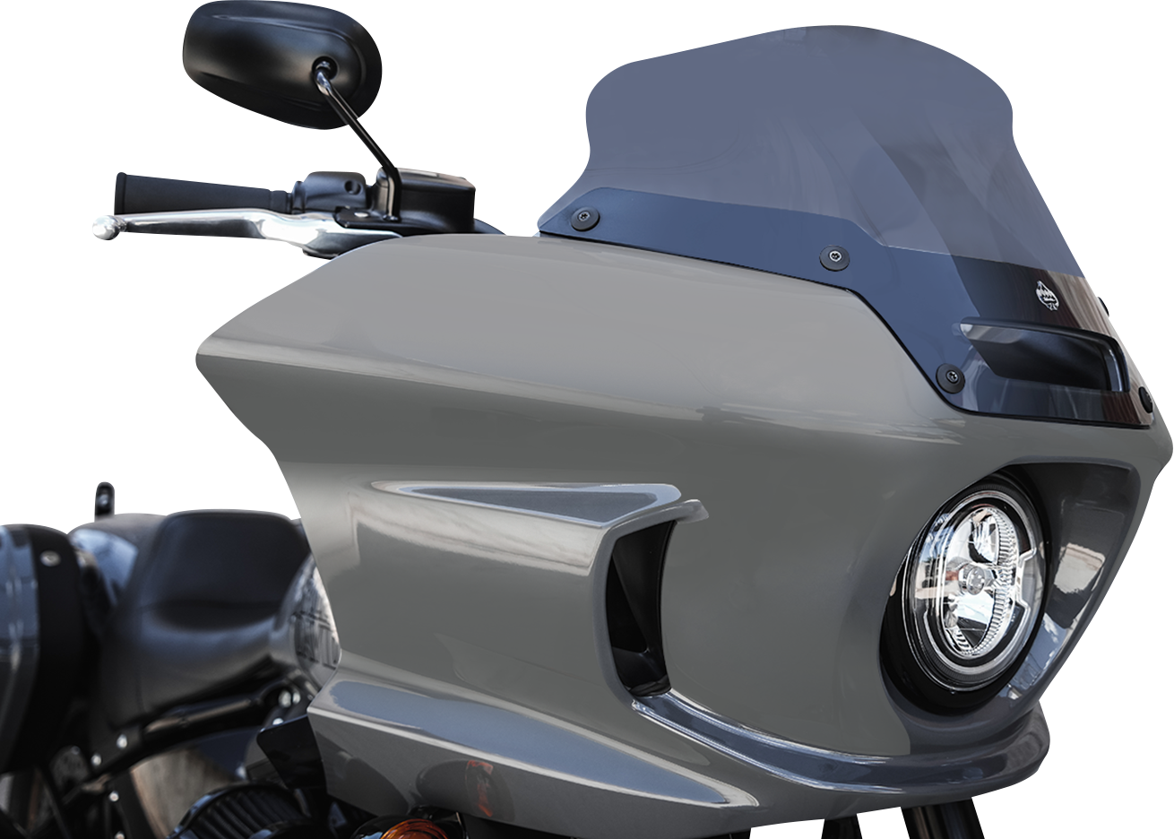 KLOCK WERKS Flare* Windshield - 6" - Dark Smoke - FXLRST KWW-02-0607-DS