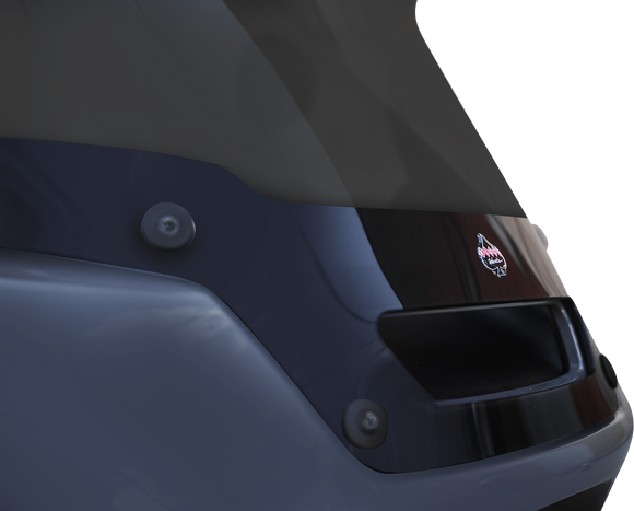 KLOCK WERKS Flare* Windshield - 6" - Dark Smoke - FXLRST KWW-02-0607-DS