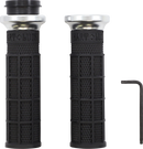 ODI Hart-Luck Signature V-Twin Lock-On* Grips - TBW - Black/Silver V31HTW-BB-S