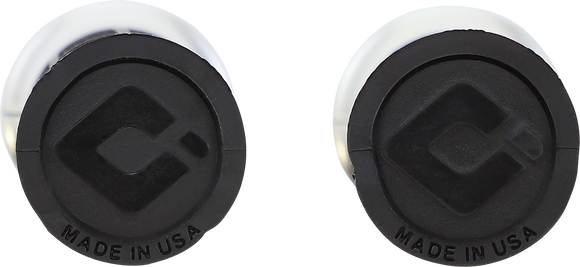 ODI Hart-Luck Signature V-Twin Lock-On* Grips - TBW - Black/Silver V31HTW-BB-S