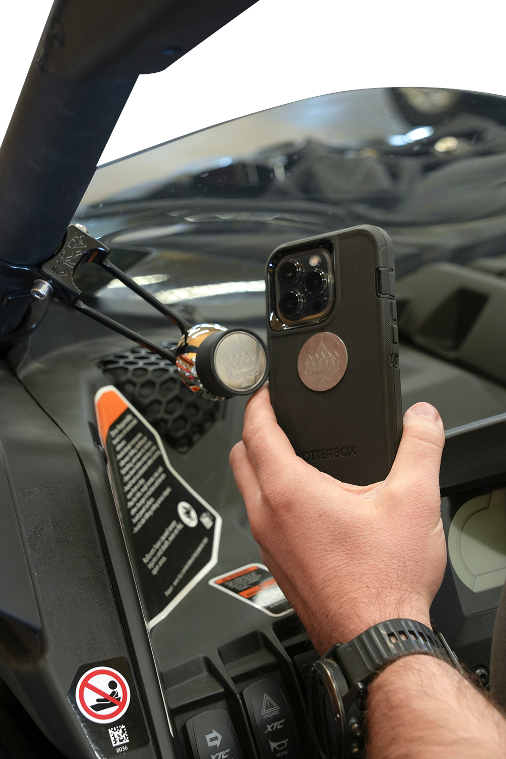 KLOCK WERKS Roll Cage Phone Mount - Offset - 1-7/8" KWD-05-0531