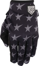 THRASHIN SUPPLY CO. Stars & Bolts Stealth Gloves - Black/Gray - Small SV1-13-08
