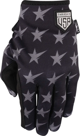 THRASHIN SUPPLY CO. Stars & Bolts Stealth Gloves - Black/Gray - 2XL SV1-13-12