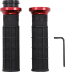 ODI Hart-Luck Signature V-Twin Lock-On* Grips - TBW - Black/Red V31HTW-BB-R