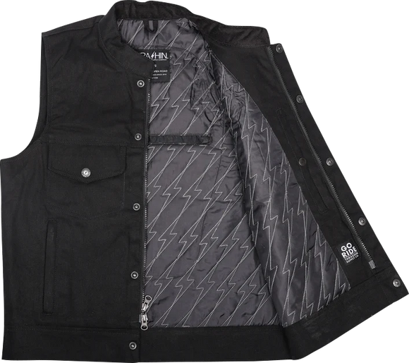 THRASHIN SUPPLY CO. Nightrider v2 Riding Vest - Black - 2XL TMJ-12-12
