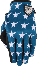 THRASHIN SUPPLY CO. Stars & Bolts Stealth Gloves - Red/Blue - XL SV1-12-11