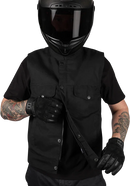 THRASHIN SUPPLY CO. Nightrider v2 Riding Vest - Black - Medium TMJ-12-09