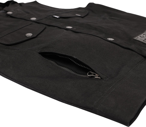 THRASHIN SUPPLY CO. Nightrider v2 Riding Vest - Black - Large TMJ-12-10